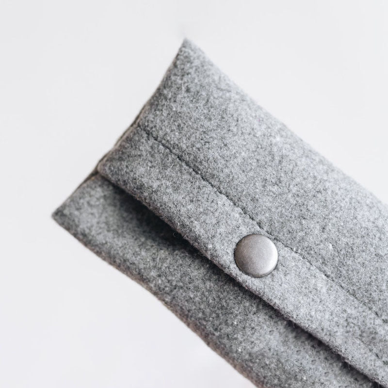 Gray Hanging Waist Portable Dog Poop Bag Holder