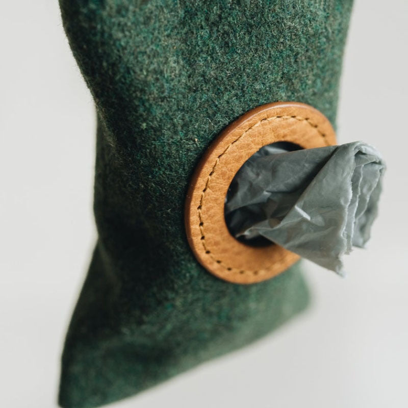Green Hanging Waist Portable Dog Poop Bag Holder