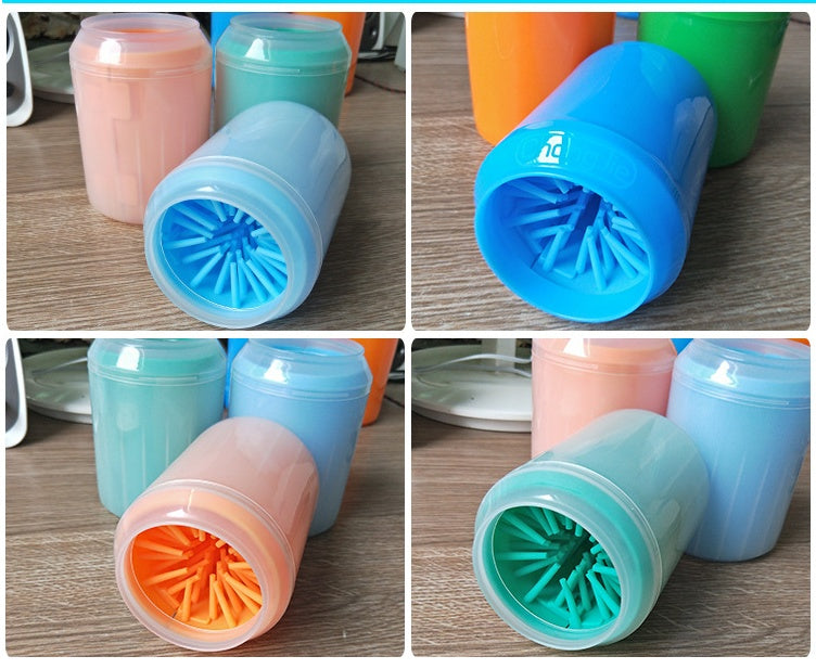 Collage image of Dog Paw Washer