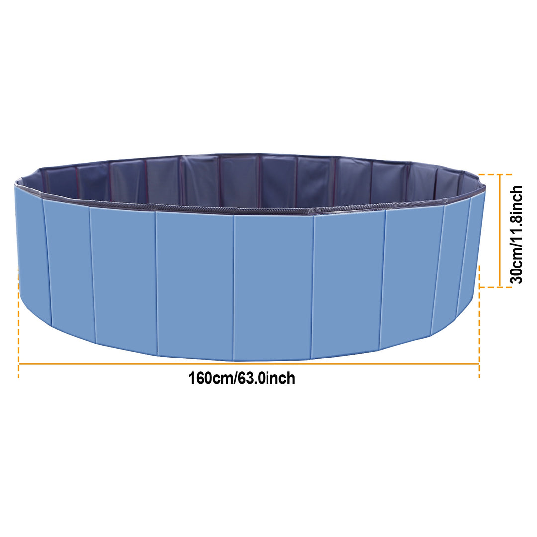 Foldable Dog Swimming Pool – Large PVC Pet Bath Tub